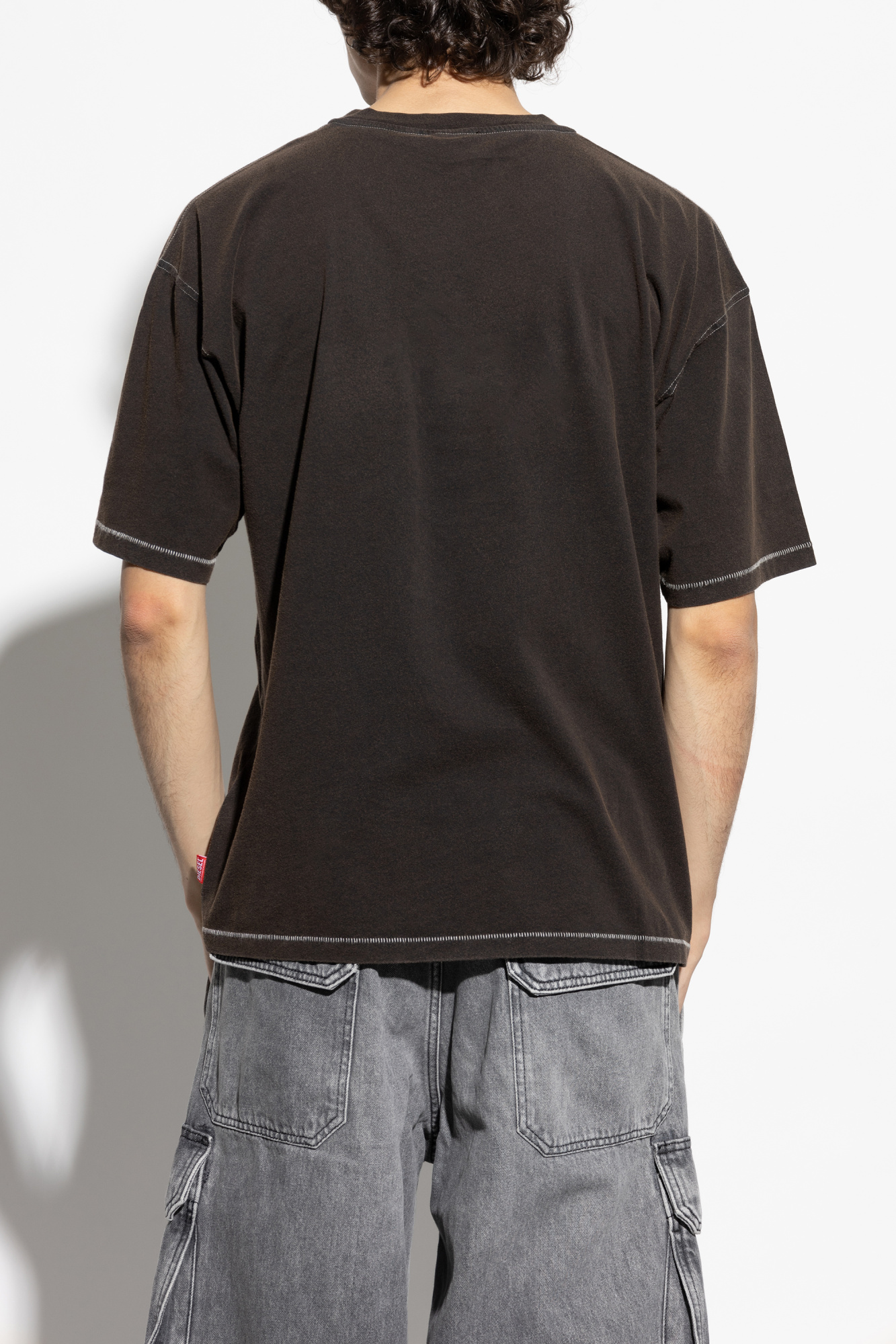 【関税込み】Diesel ブラック T-Boxt-Ls-R4 Tシャツ Men's Long-sleeve T-shirt with printed graphics | Black | Diesel